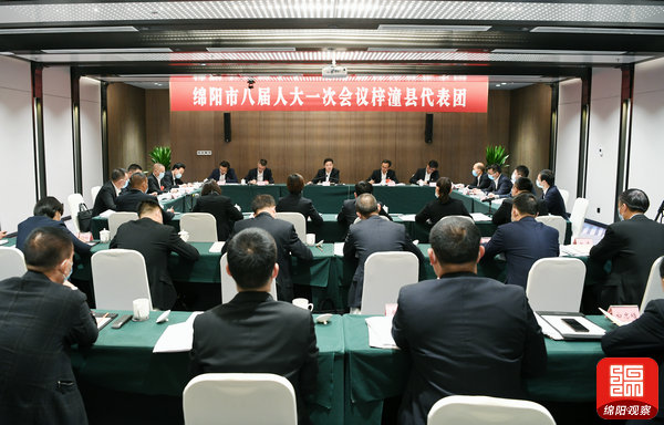 2021年10月27日，羅增斌參加梓潼代表團(tuán)分團(tuán)討論1  張莉 攝.jpg