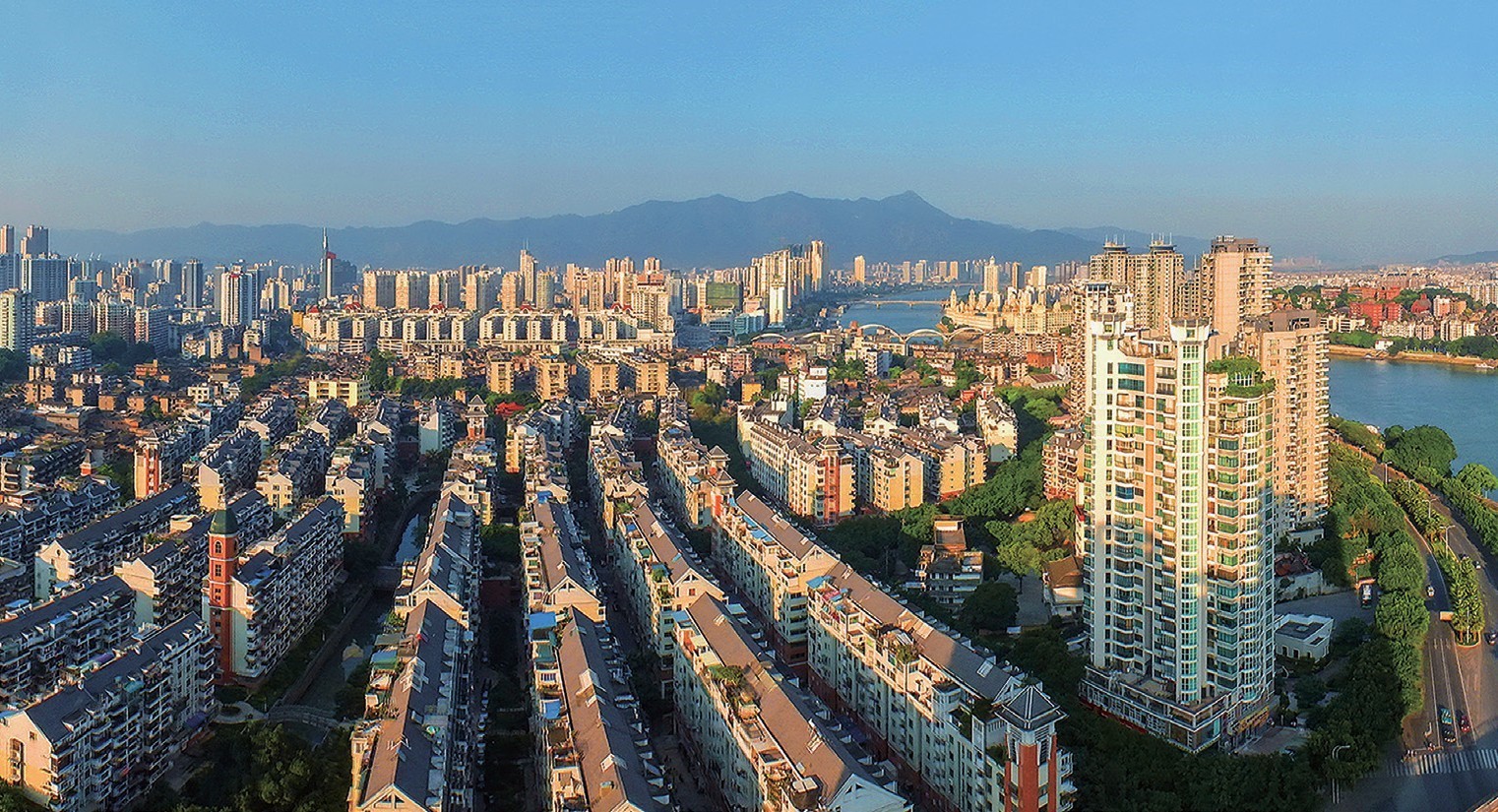 2018年，福州市臺江區(qū)蒼霞新城，高樓拔地而起，舊貌換新顏。